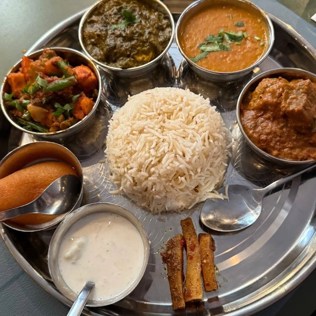 Traditional Indian Thali Platter